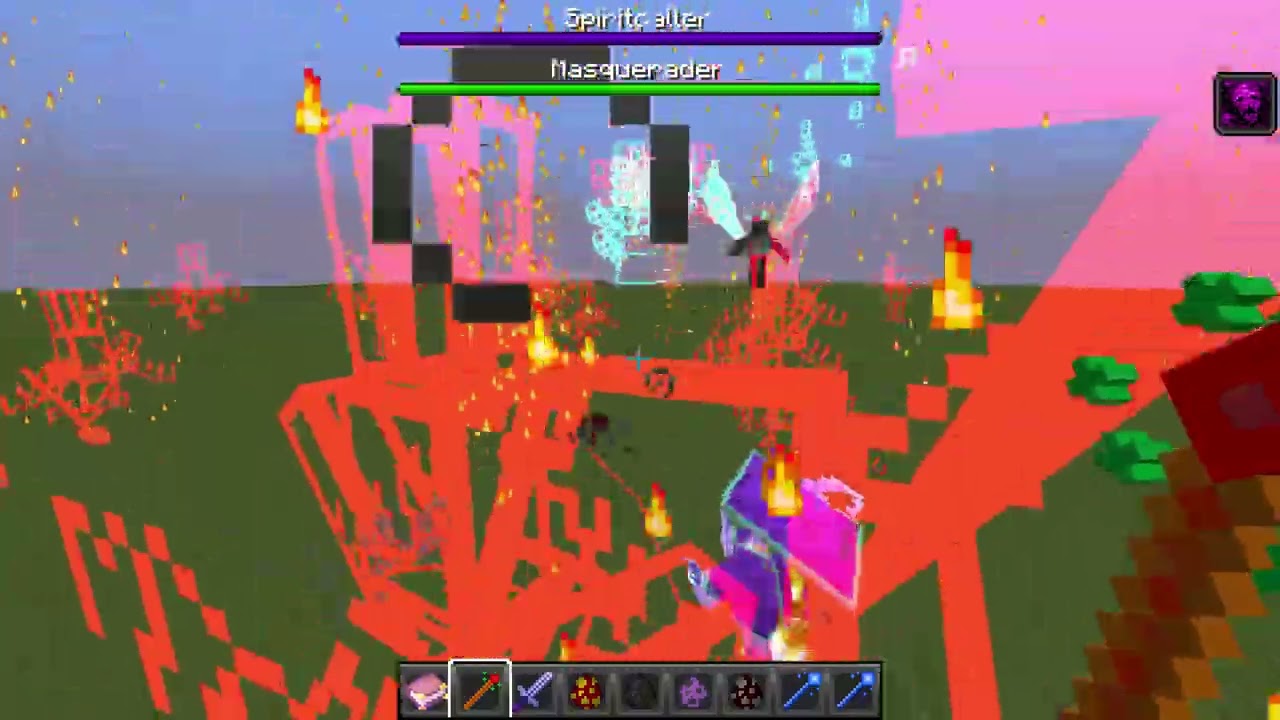 Enchanted Masquerader vs Harder Illage and spillage