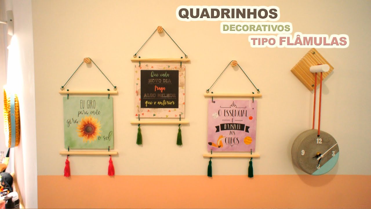 Quadrinhos Decorativos tipo Flâmulas