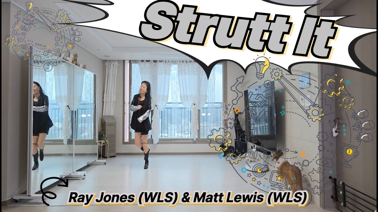 [ Strutt It ] Linedance demo Intermediate #Sarahchoi #Linedance #SarahChoiLinedance