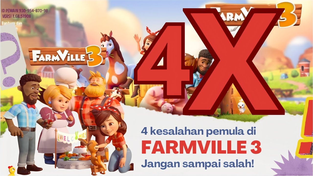 4 KESALAHAN PEMULA DI FARMVILLE 3, Jangan Sampai Salah!