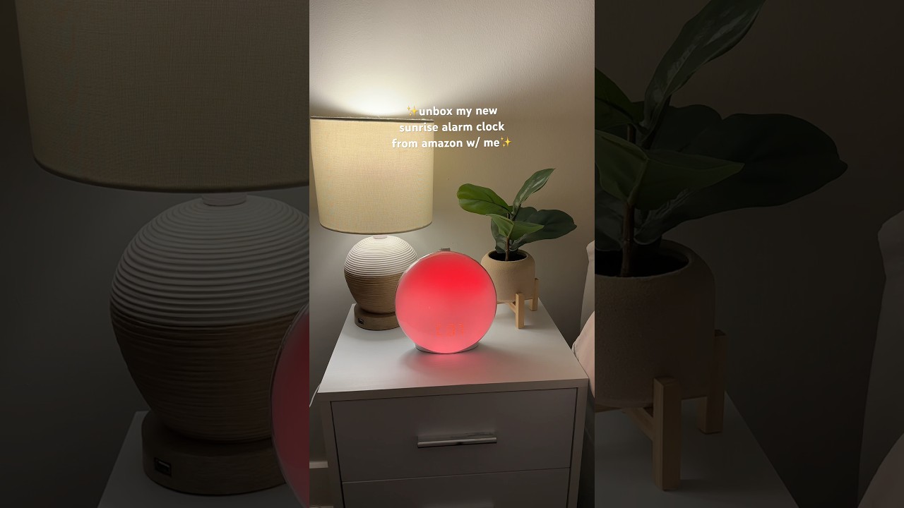 OBSESSED with this Sunrise Alarm Clock from Amazon🌅🧡#amazon #amazonfinds #amazonhome