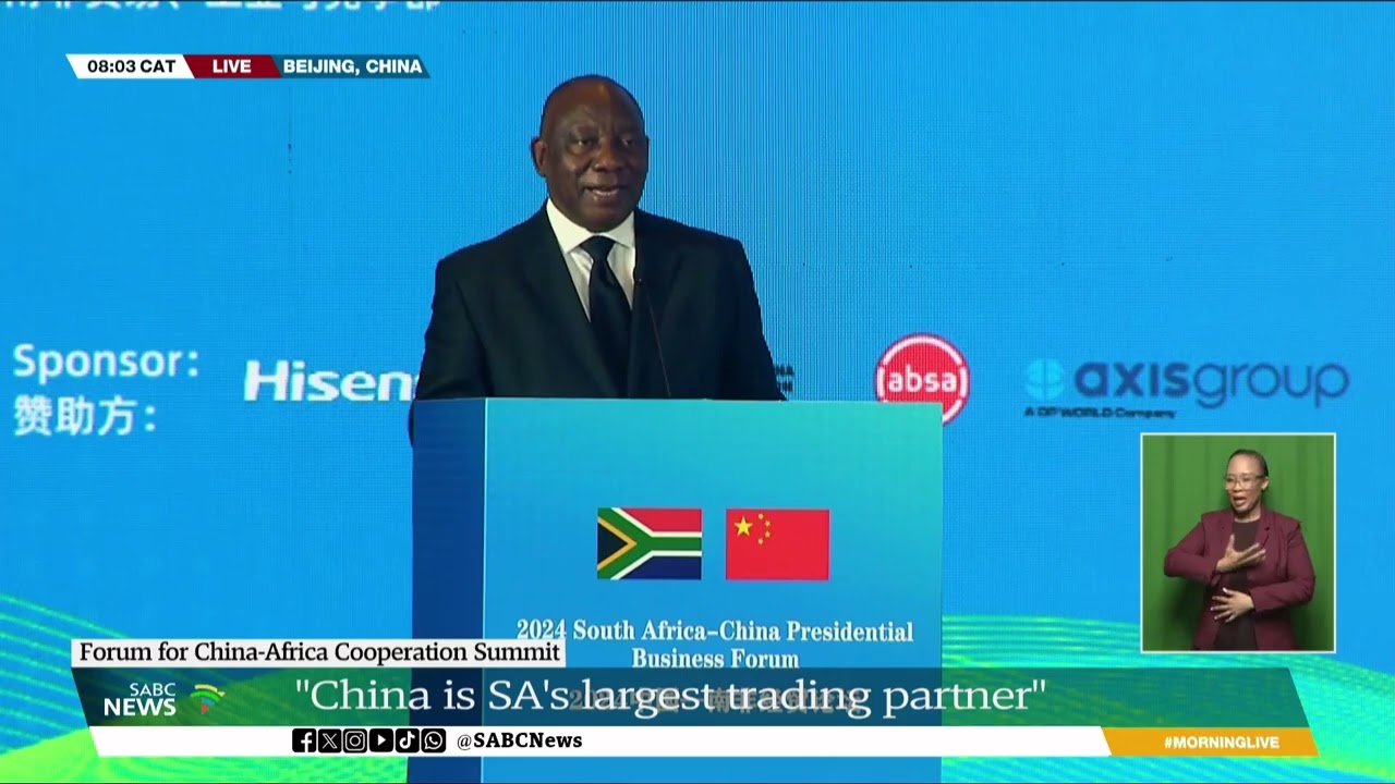 FOCAC Summit | Ramaphosa addresses the international investors