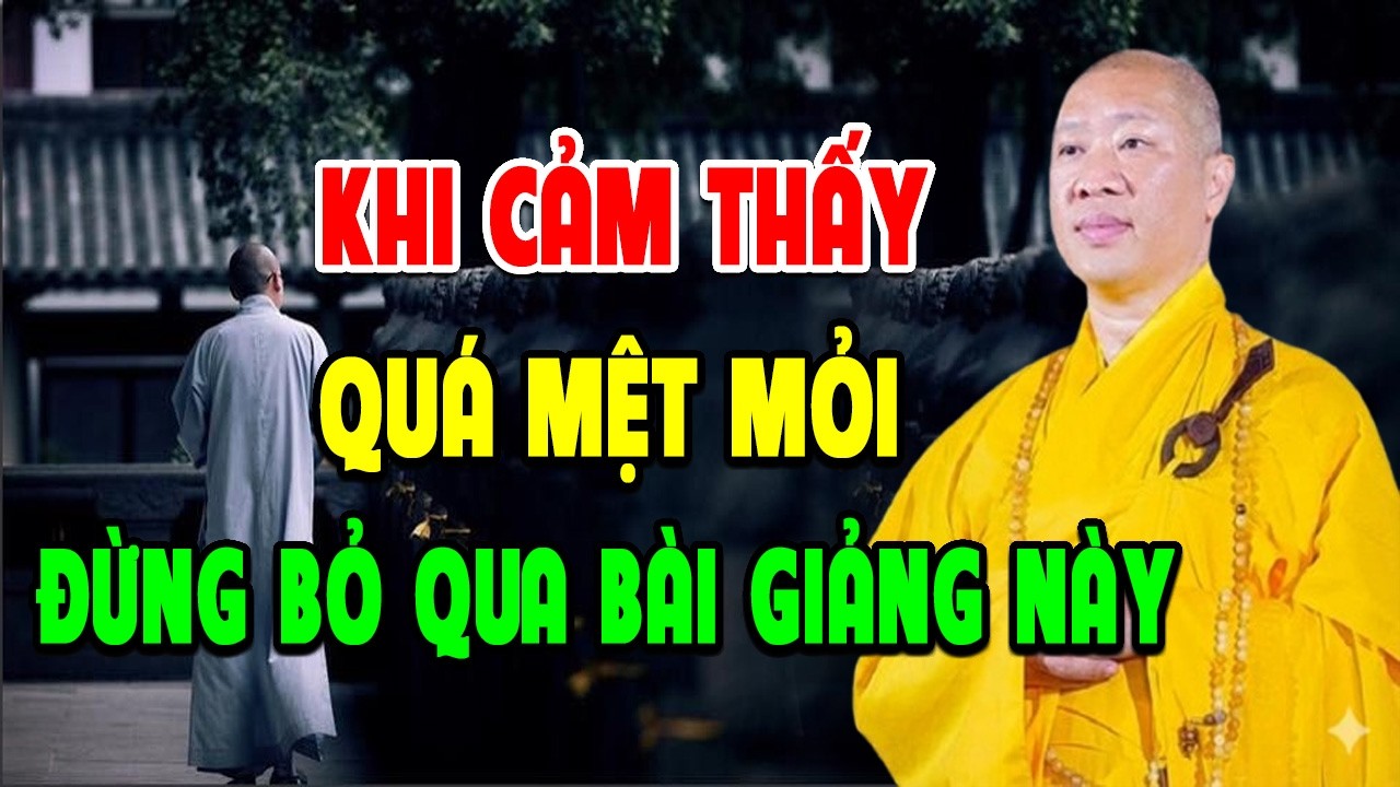 Ai đang qu&aacute; Mệt Mỏi v&igrave; cuộc sống n&ecirc;n nghe để biết c&aacute;ch Chuyển H&oacute;a - Thầy Th&iacute;ch Thiện Thuận