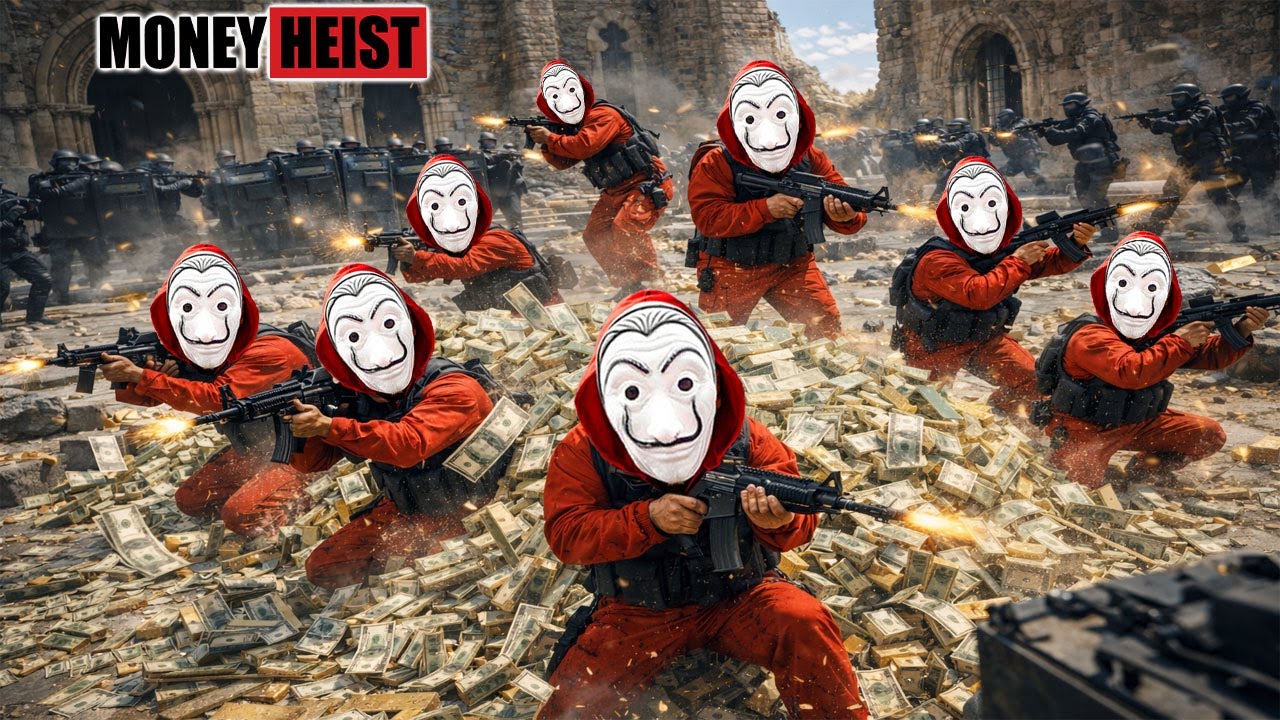 PARKOUR VS MONEY HEIST: Money Heist Sneaks Into Police HQ to Free Crew | Epic POV