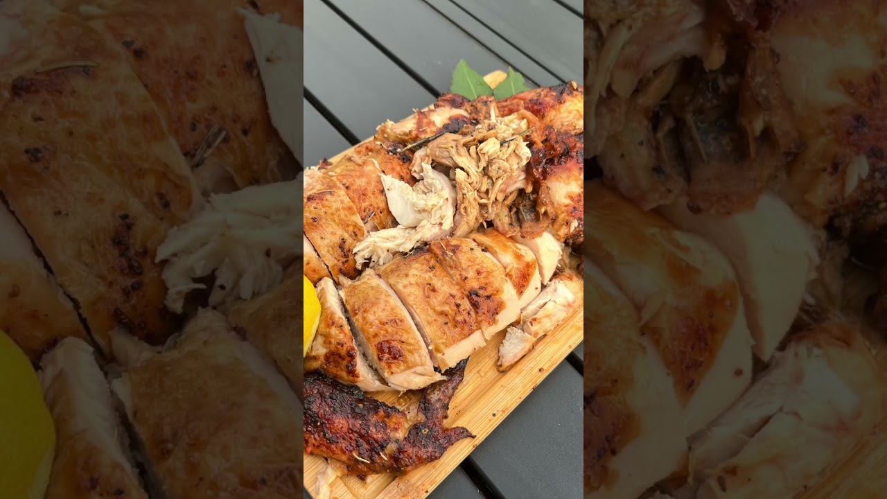 🔥🔥Heavenly Chicken Only off A Weber Rotisserie # #bbq #bbqlife #rotisseriechicken