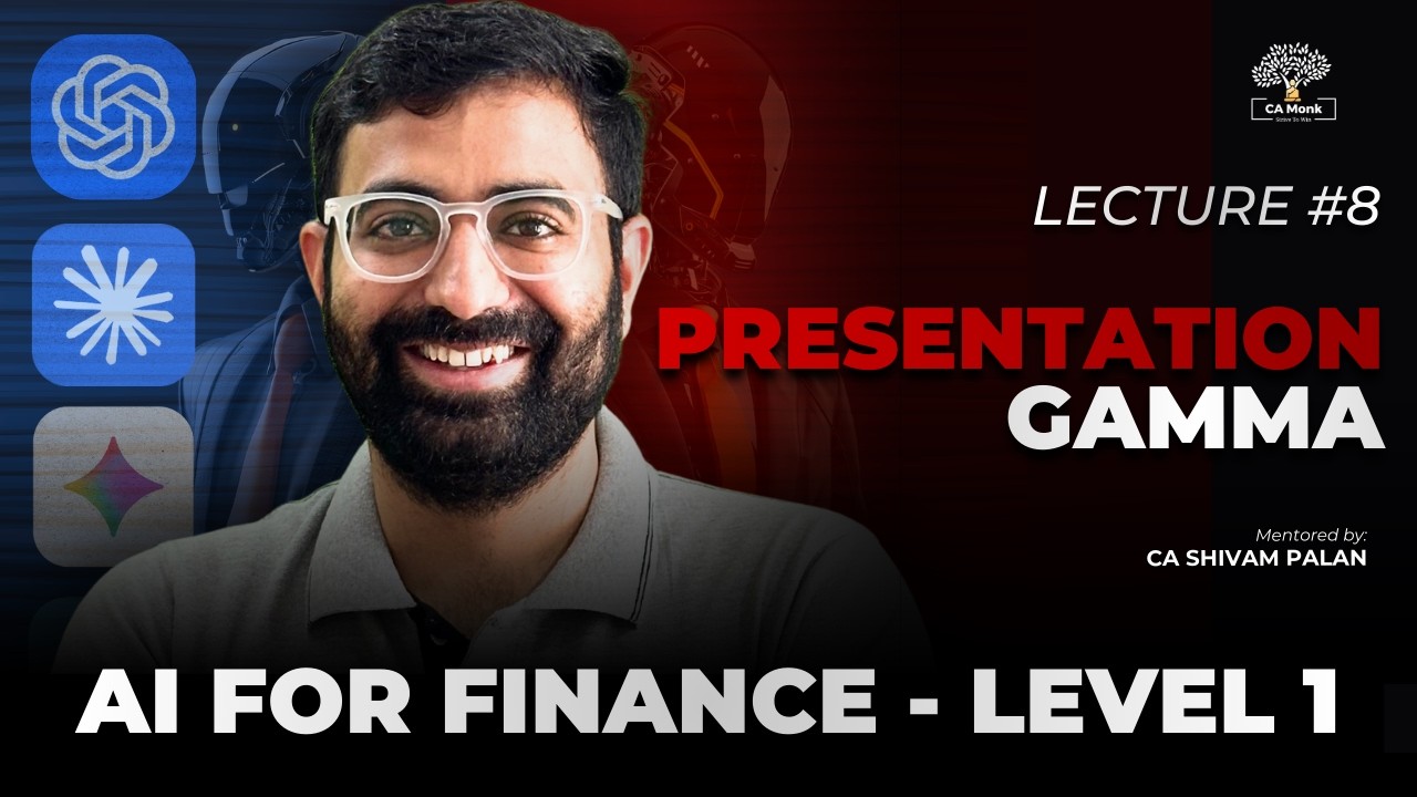 AI for Finance | FULL COURSE - Lecture 8 Creating Powerful Presentation Using AI Gamma