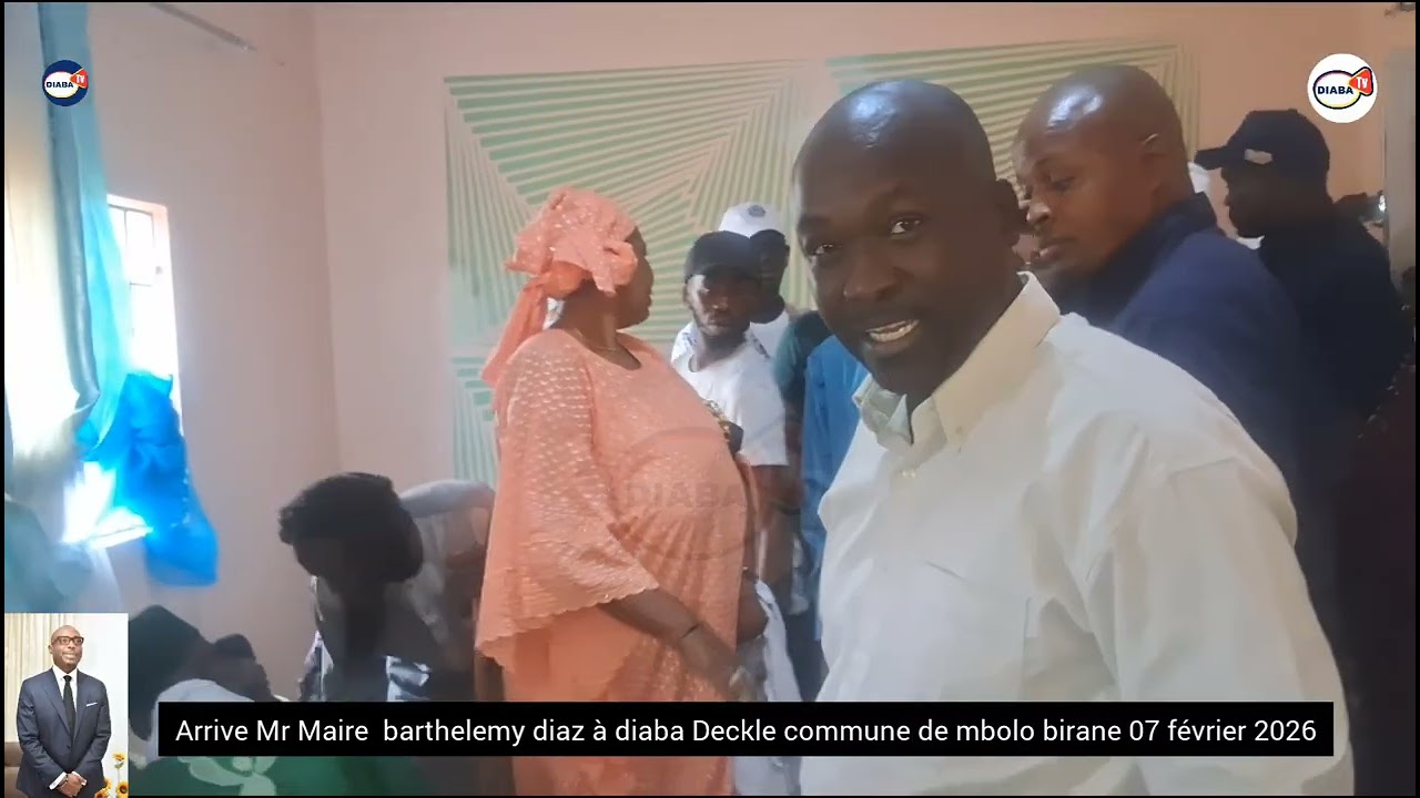 Arrivée  Mr le Maire barthelemy diaz dans le fouta le 07 fevri 2026 le commune de Mbolo Birane 