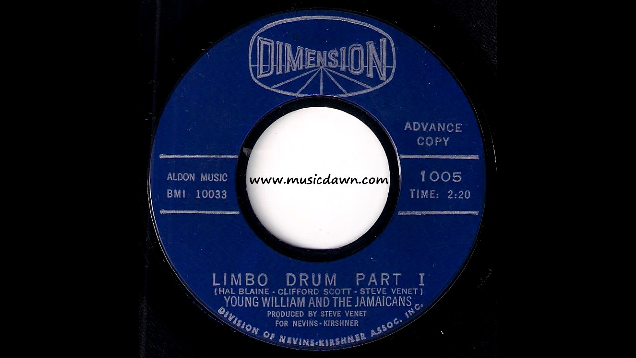 Young William And The Jamaicans - Limbo Drum Part I [Dimension] 1962 Exotica Funk 45