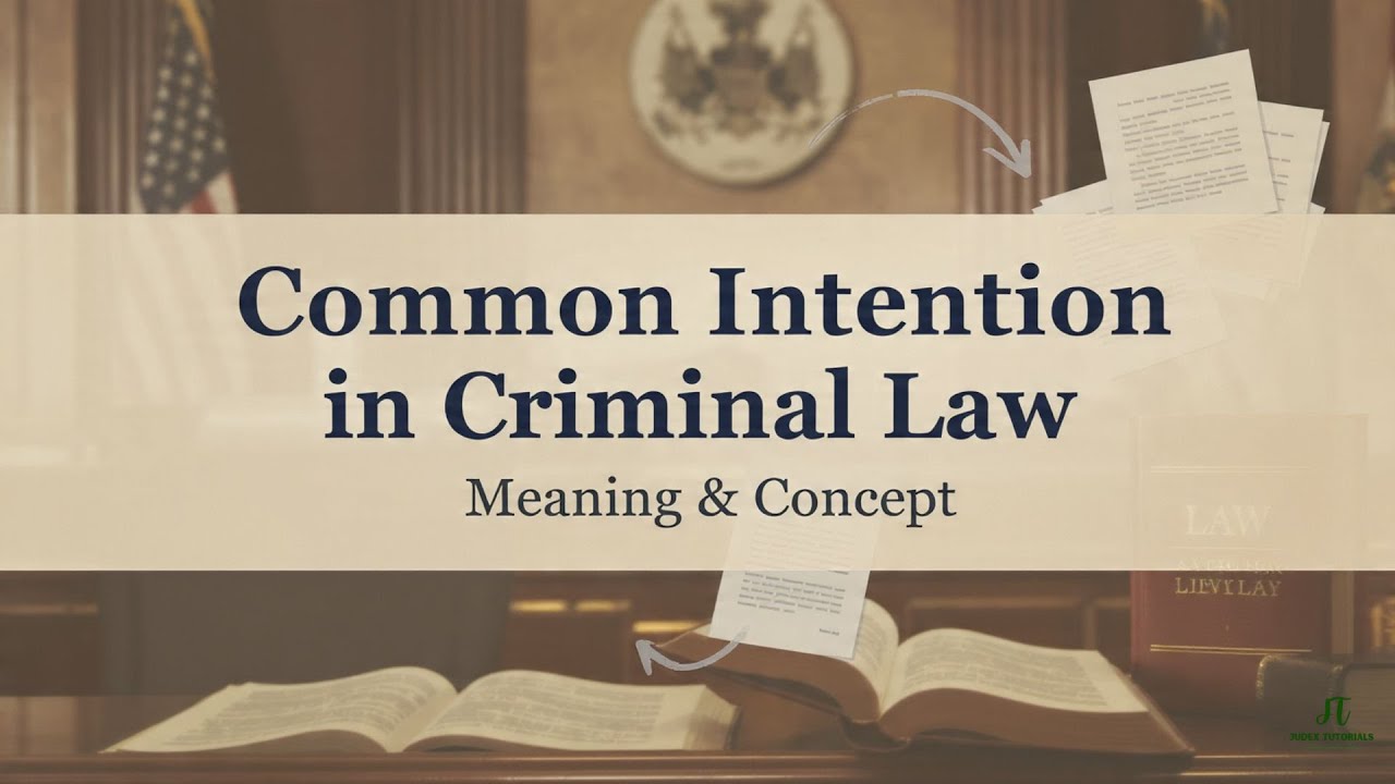 Common Intention in Criminal Law [Section 34 BNS] - Complete Concept Explained