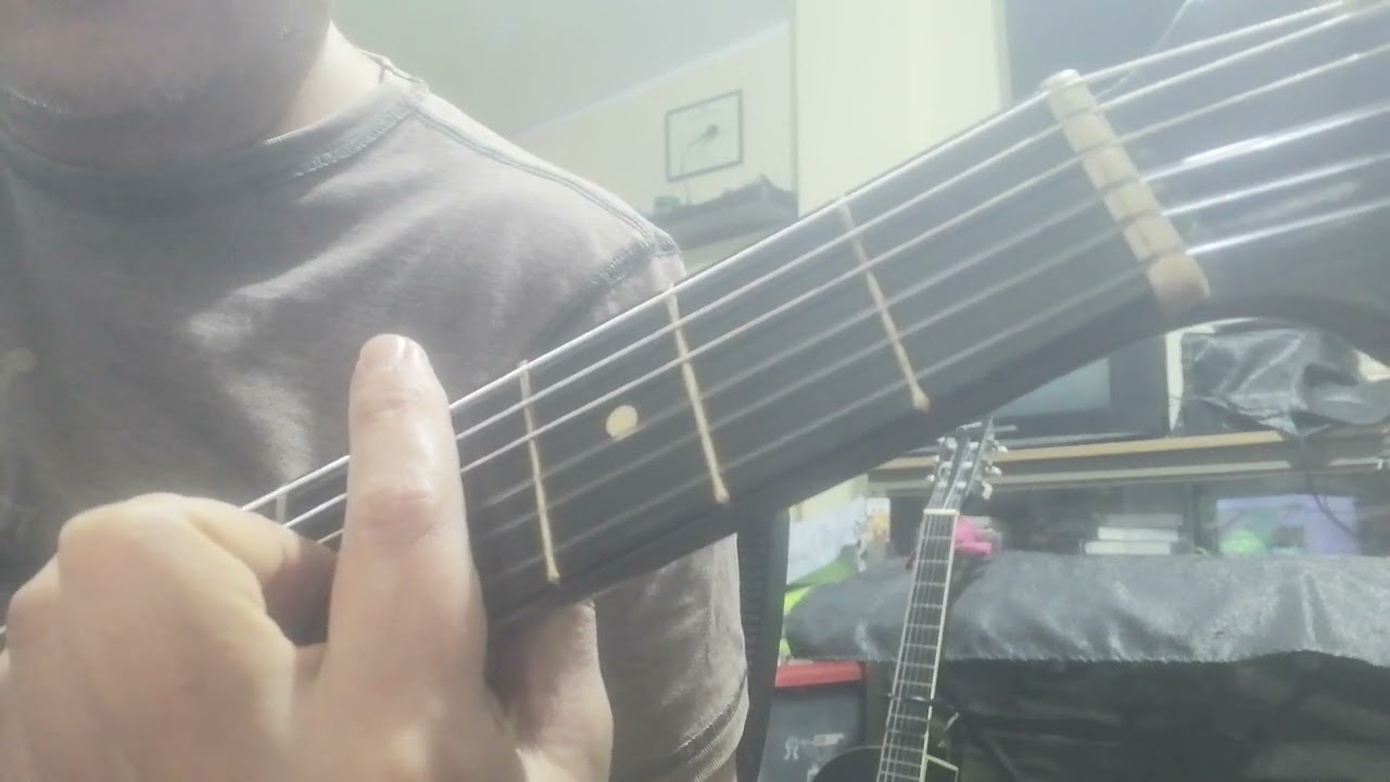 Blues ciego versión acústica - Banda Amén lección tutorial de guitarra