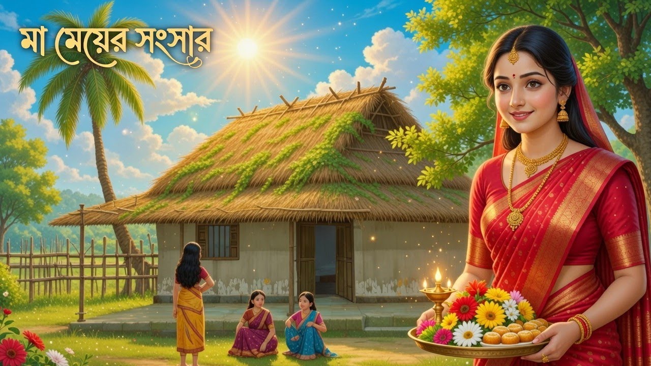 মা মেয়ের সংসার। Bangla cartoon। thakurmar Jhuli। Bangla golpo। Rupkothar Golpo। cartoon।