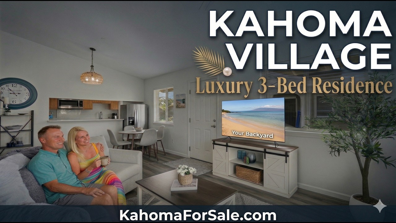 Kahoma Village Condo For Sale | BRAND NEW End Unit 1 Level!