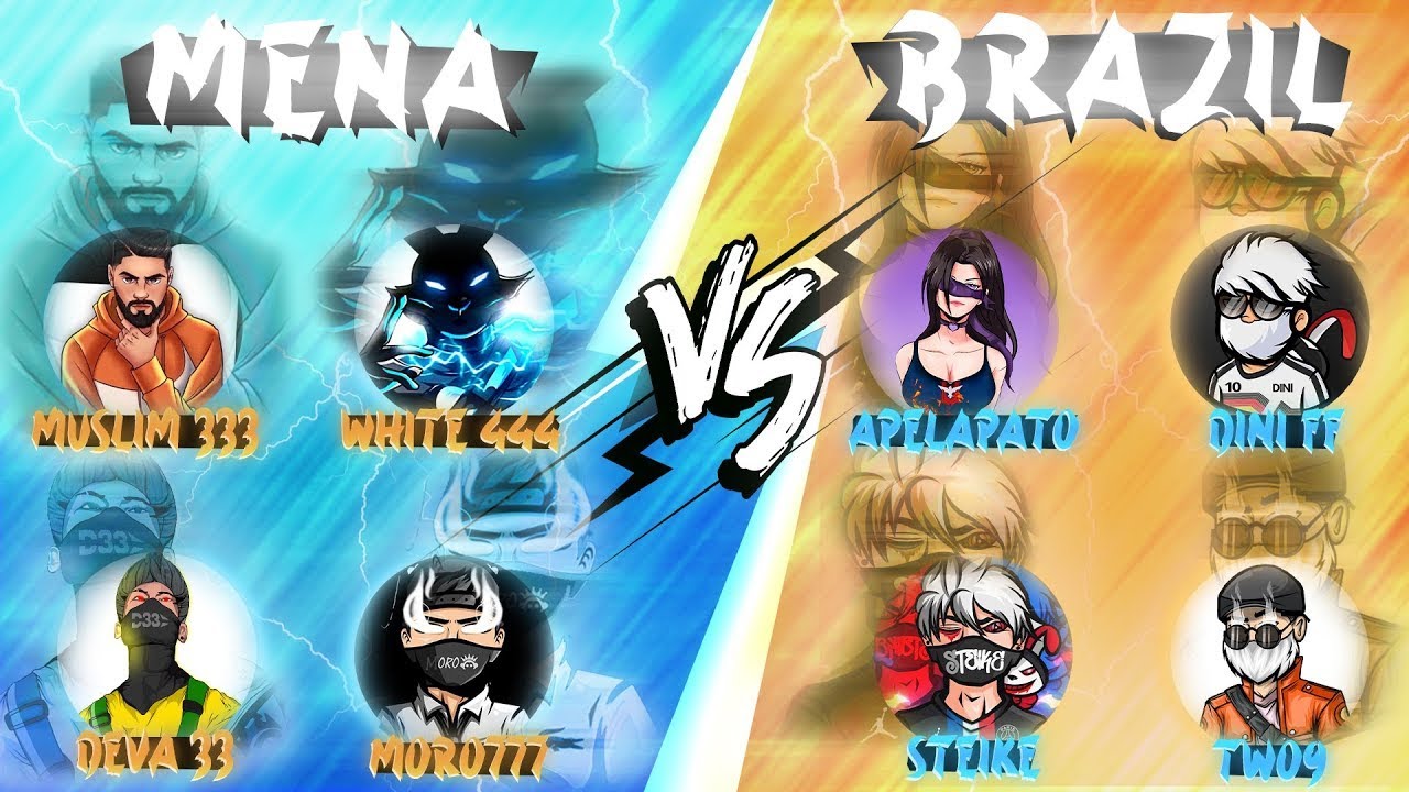 FREE FIRE : FULL GAMEPLAY MENA VS BRASIL BEST CLASH SQUAD TOURNAMENT تحدي بين البرازيل و مينا
