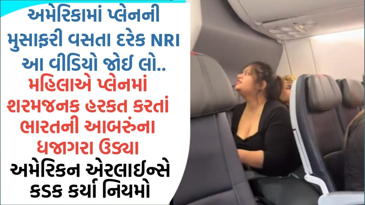 અમેરિકામાં પ્લેનની મુસાફરી વસતા દરેક NRI આ વીડિયો જોઈ લો..