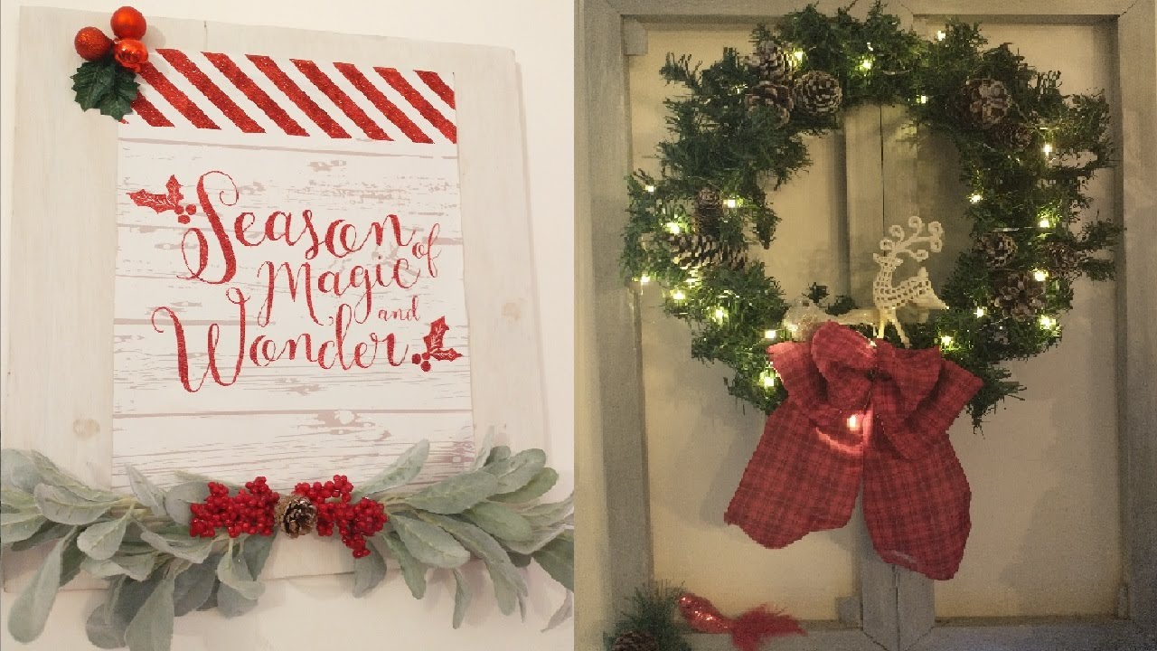 DIY Navidad Decoraci&oacute;n con Madera/DIY Christmas Decoration with Wood
