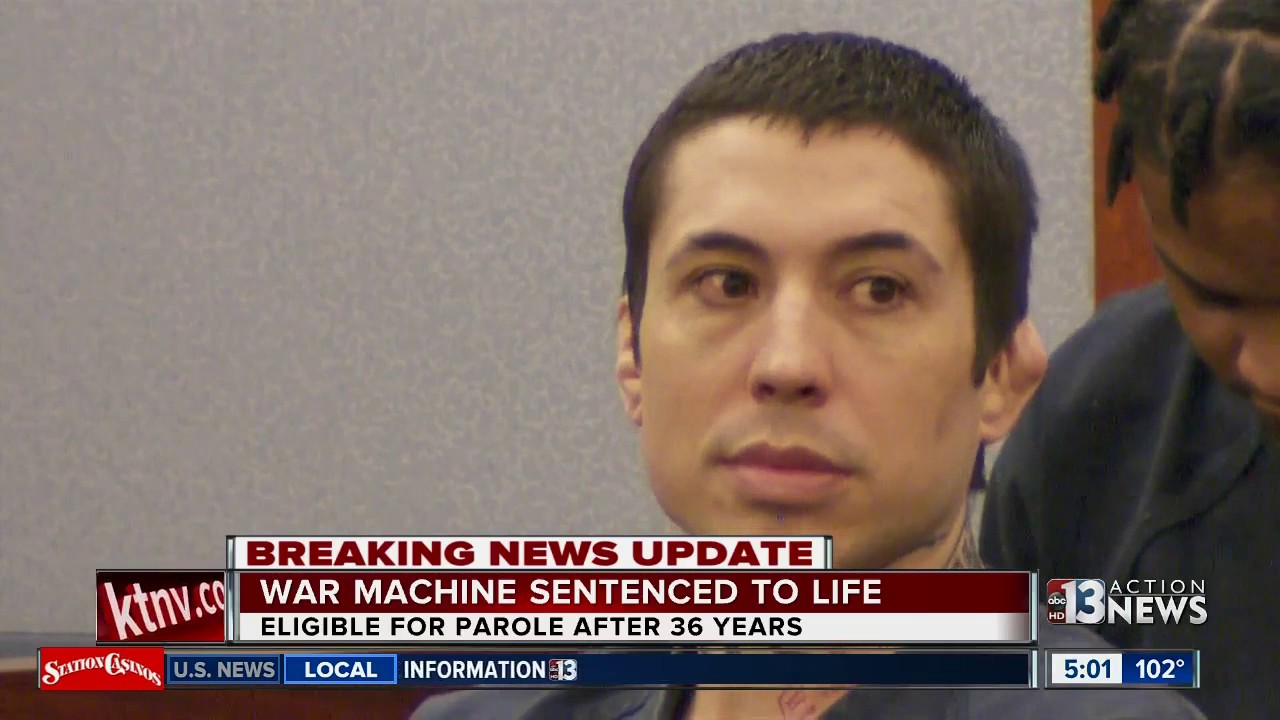 War Machine sentenced to life in prison with parole after 36 years