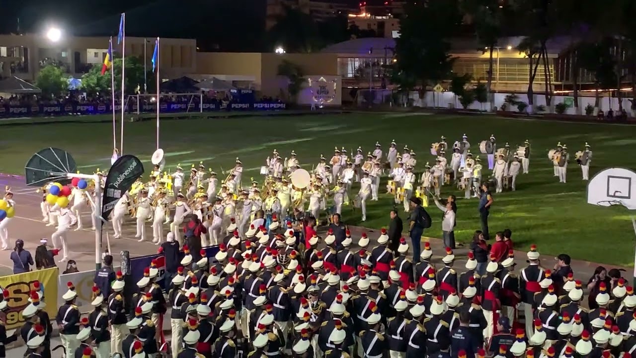 Presentación Colegio San Sebastián Banda de Guerra festival Liceo Guatemala 2024