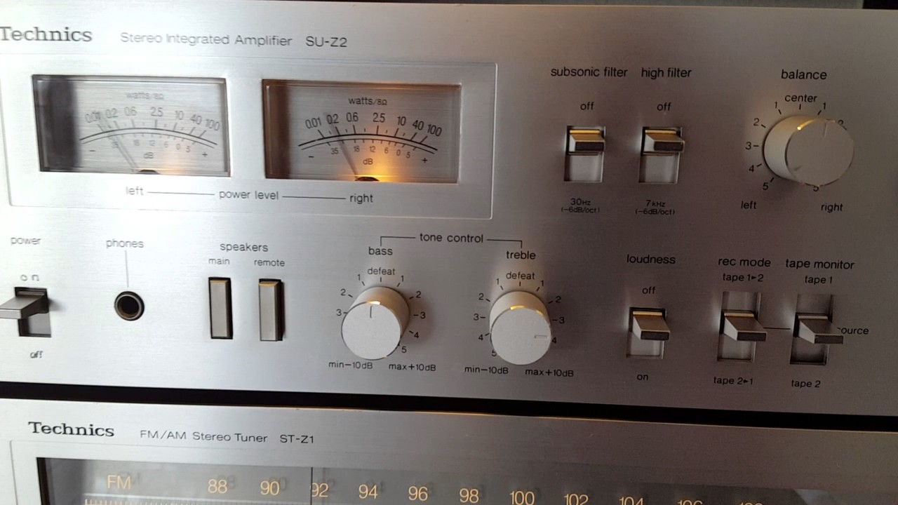 Technics Stereoset: SU-Z2, ST-Z1, SL-D3, Tapedeck 615