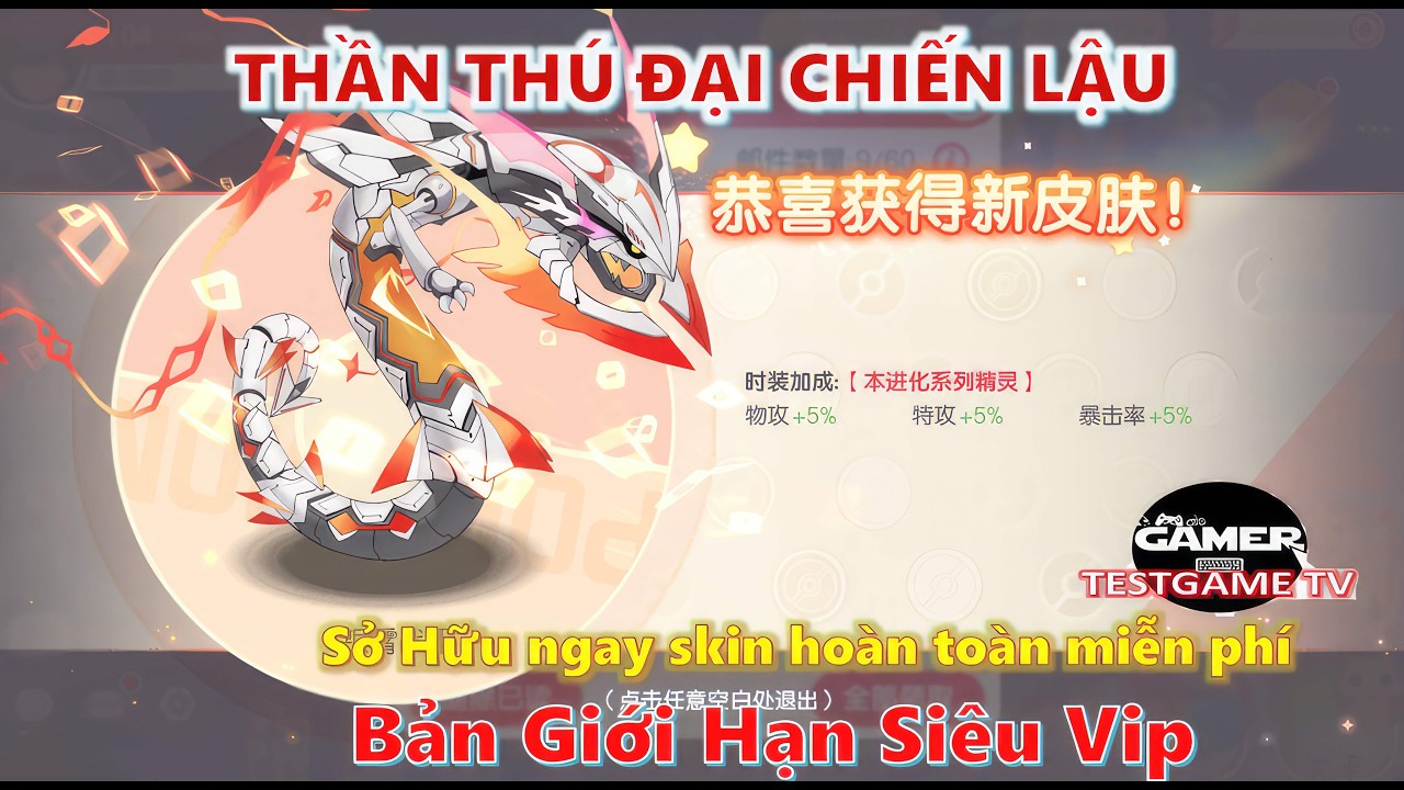 Game lậu chơi Tết Thần Thú Đại Chiến Việt Hoá - Game Free Tặng PokeMon SS Skin siêu ngon