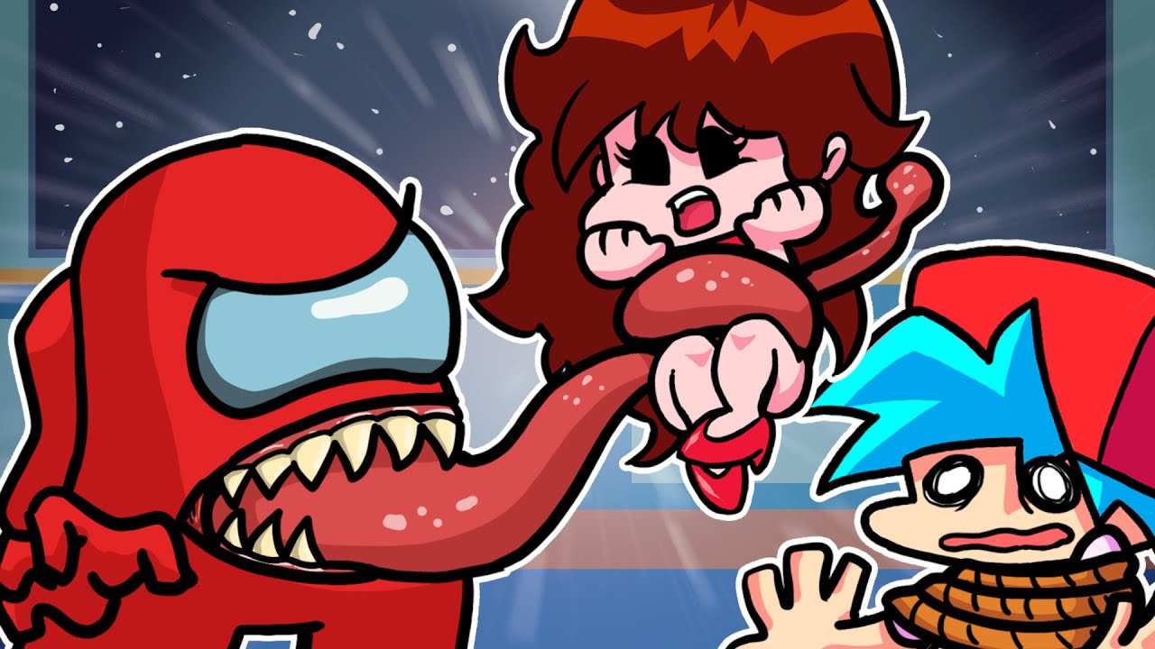 IMPOSTER KIDNAPPED GIRLFRIEND IN AMONG US?! Friday Night Funkin Animation