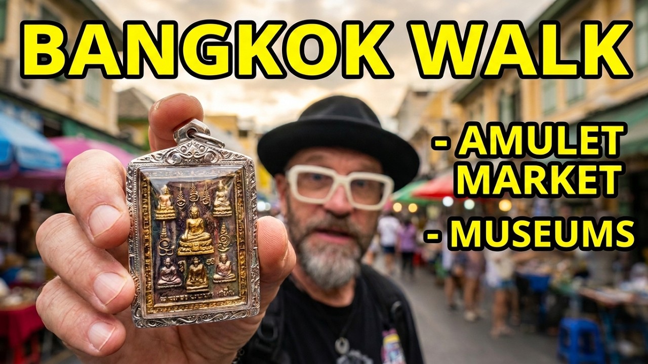 Bangkok Walking Tour 🇹🇭 | Belief, History & Backstreets of Sanam Chai