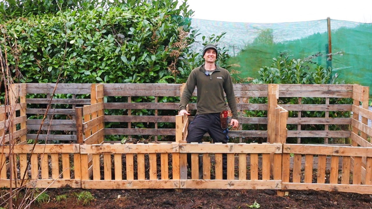How To Make A COMPOST Bay In Under An HOUR ... For FREE