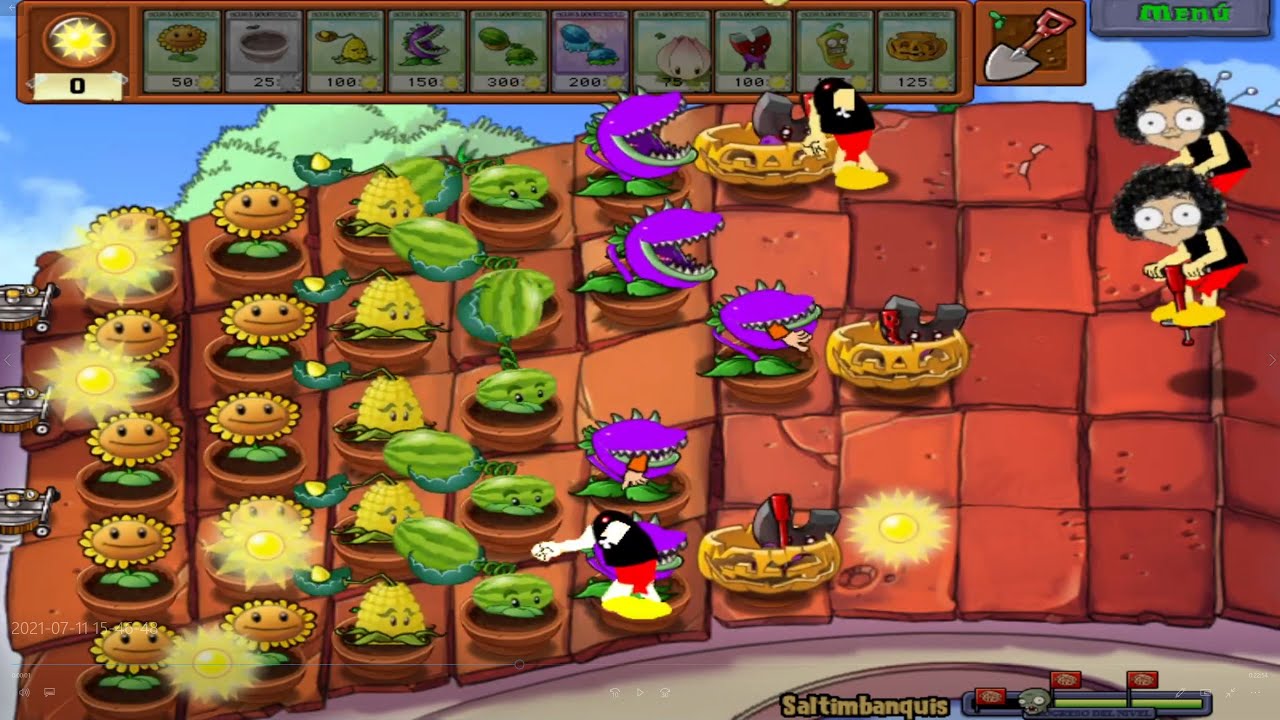 Plants vs Zombies Mod plants vs cartoons 1 version 2 - Gameplay Walkthrough Part 6