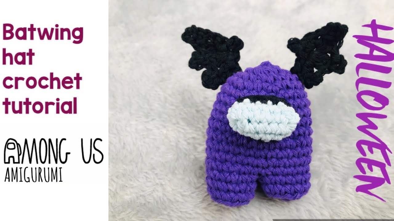 among us batwings hat crochet free pattern