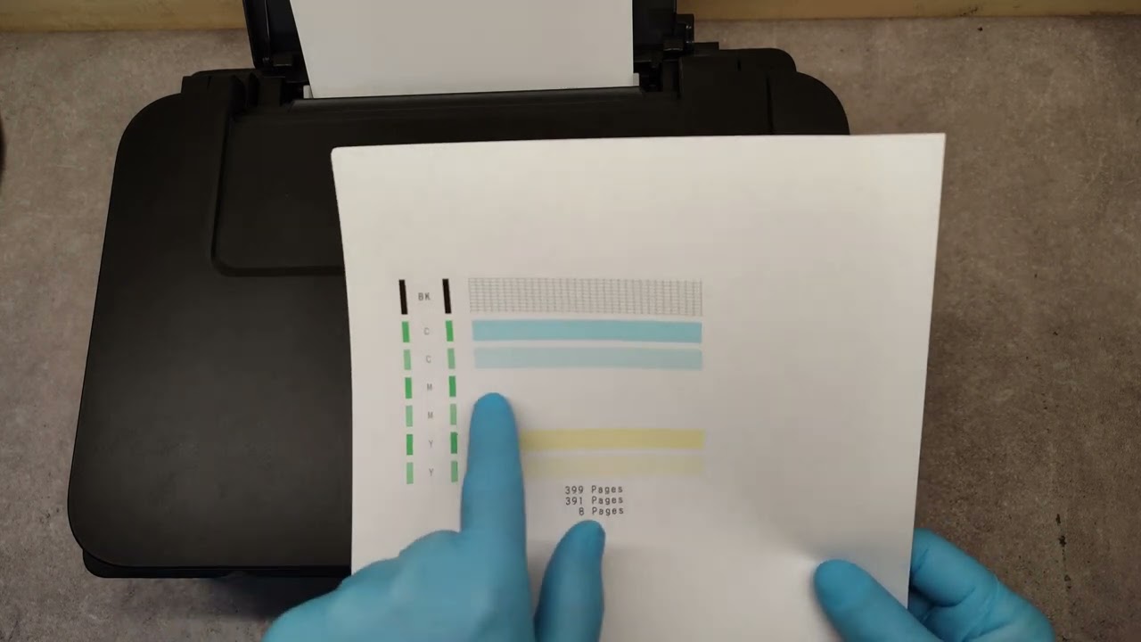 HOW TO PERFORM A PRINTHEAD CLEANING ON CANON PIXMA G2411, NOZZLE CHECK