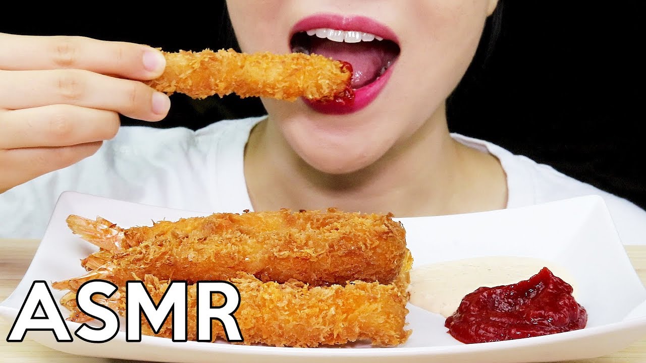 ASMR Shrimp Tempura *CRUNCHY* 새우튀김 리얼사운드 먹방 Eating Sounds