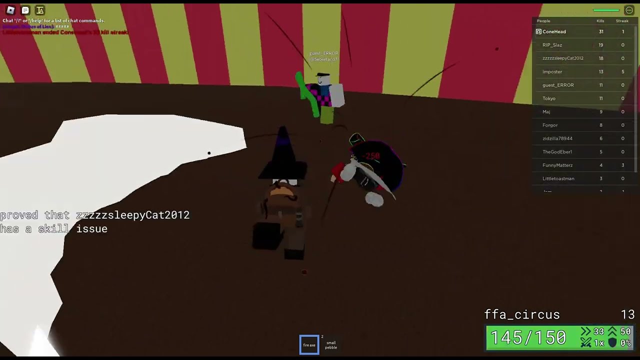 got Fire Axe + Ultra instinct combo in public server (Item asylum)