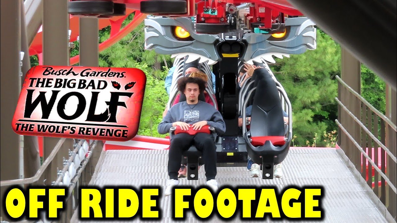 Big Bad Wolf: The Wolf's Revenge at Busch Gardens Williamsburg Off-Ride Footage (No Copyright)