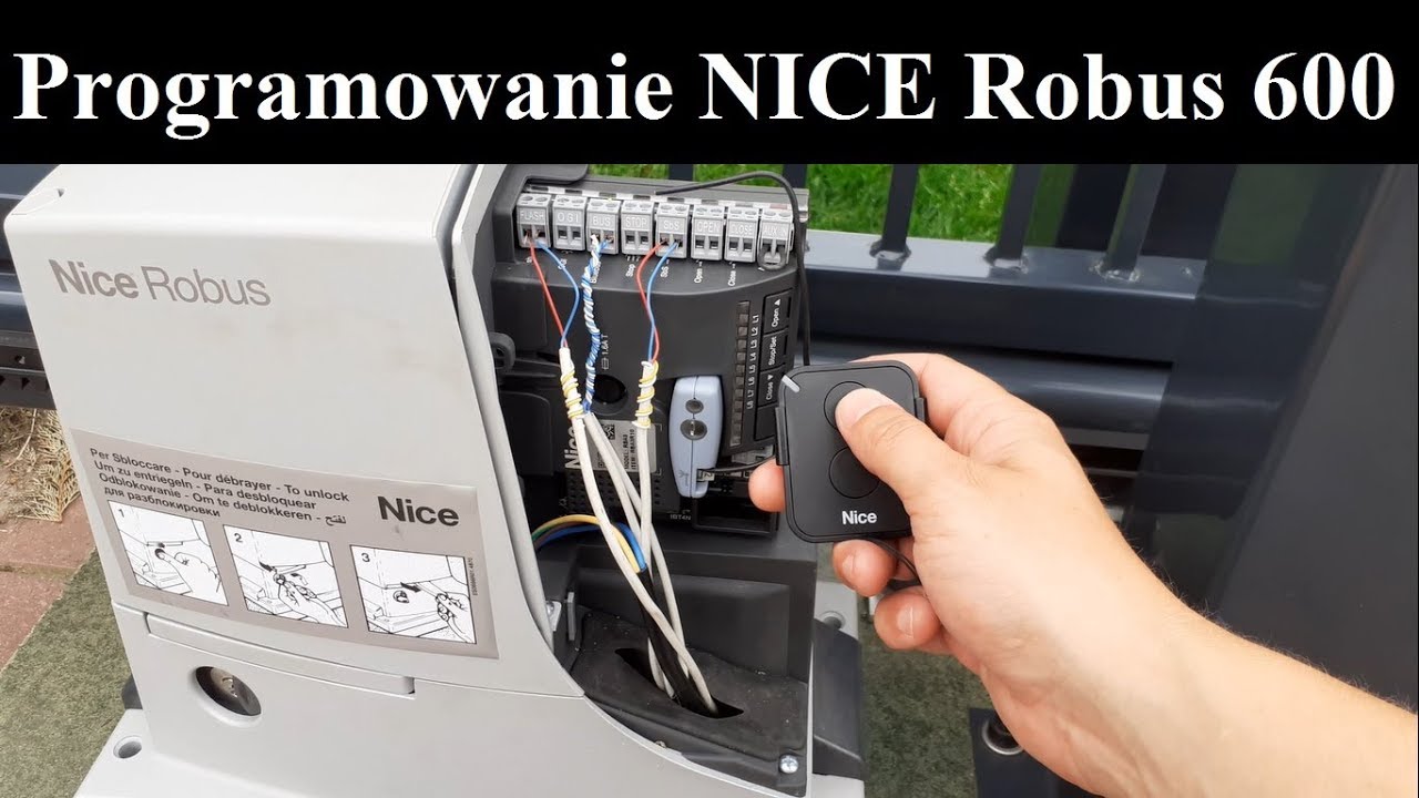 |NICE| Jak zaprogramować napęd Robus 600 | RBA3 | Poradnik PL