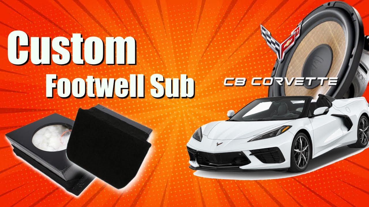 Corvette C8 Stingray  - Bass upgrade solution (Footwell sub) #corvette #corvettec8 #carcustomization