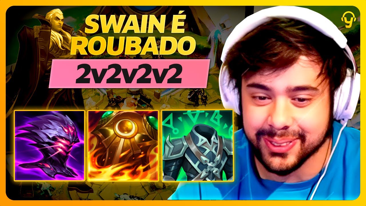 SWAIN NO 2v2v2v2 É MUITO BROKEN | Lives do Yoda