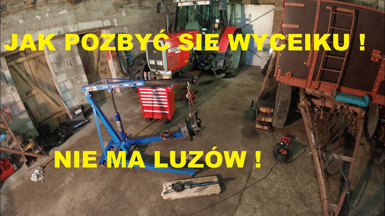 Jak wyeliminować luz na zwrotnicy montaż uszczelniaczy Massey Ferguson 6190 remont zwolnicy