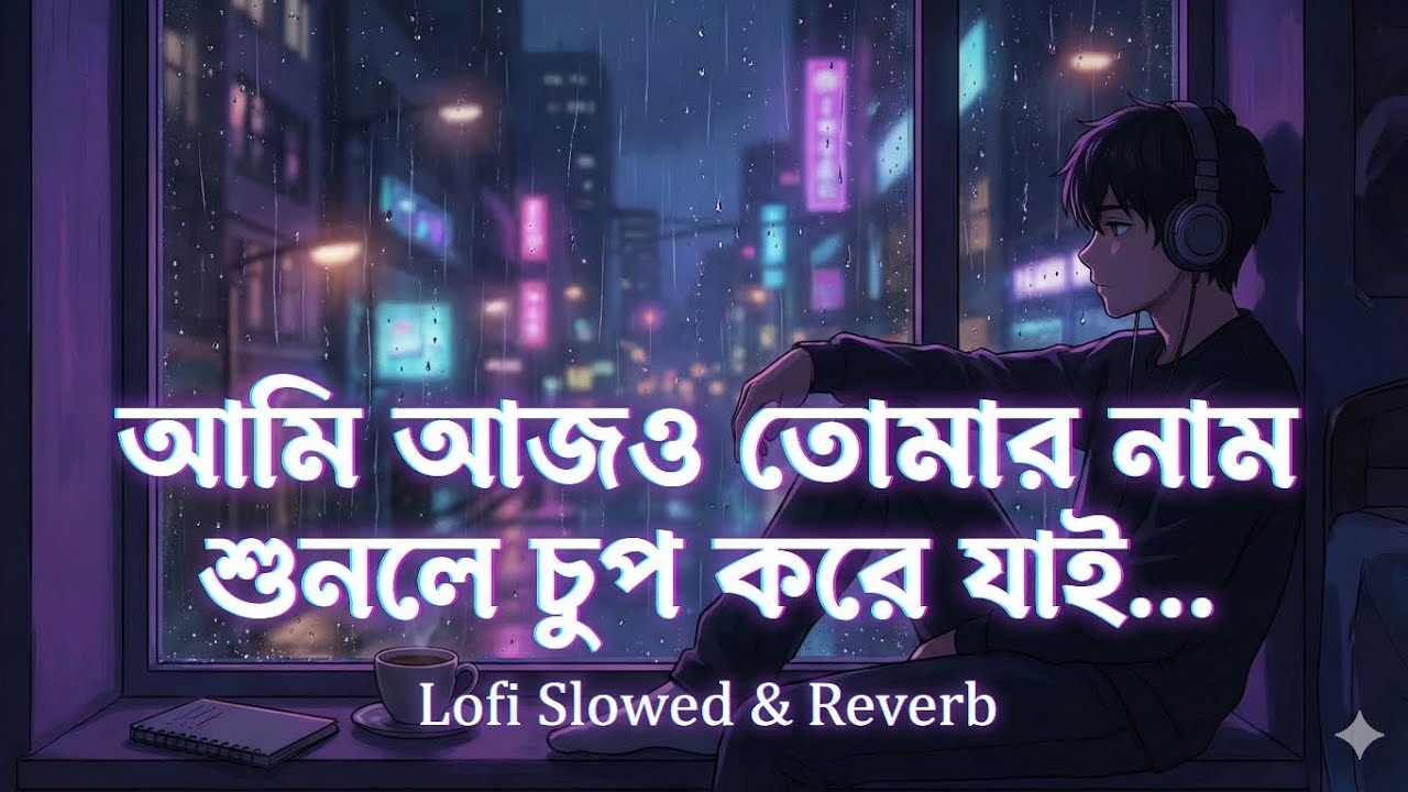 আমি আজও তোমার নাম শুনলে চুপ করে যাই... 🥀 | Slowed & Reverb | Bangla Sad Lofi
