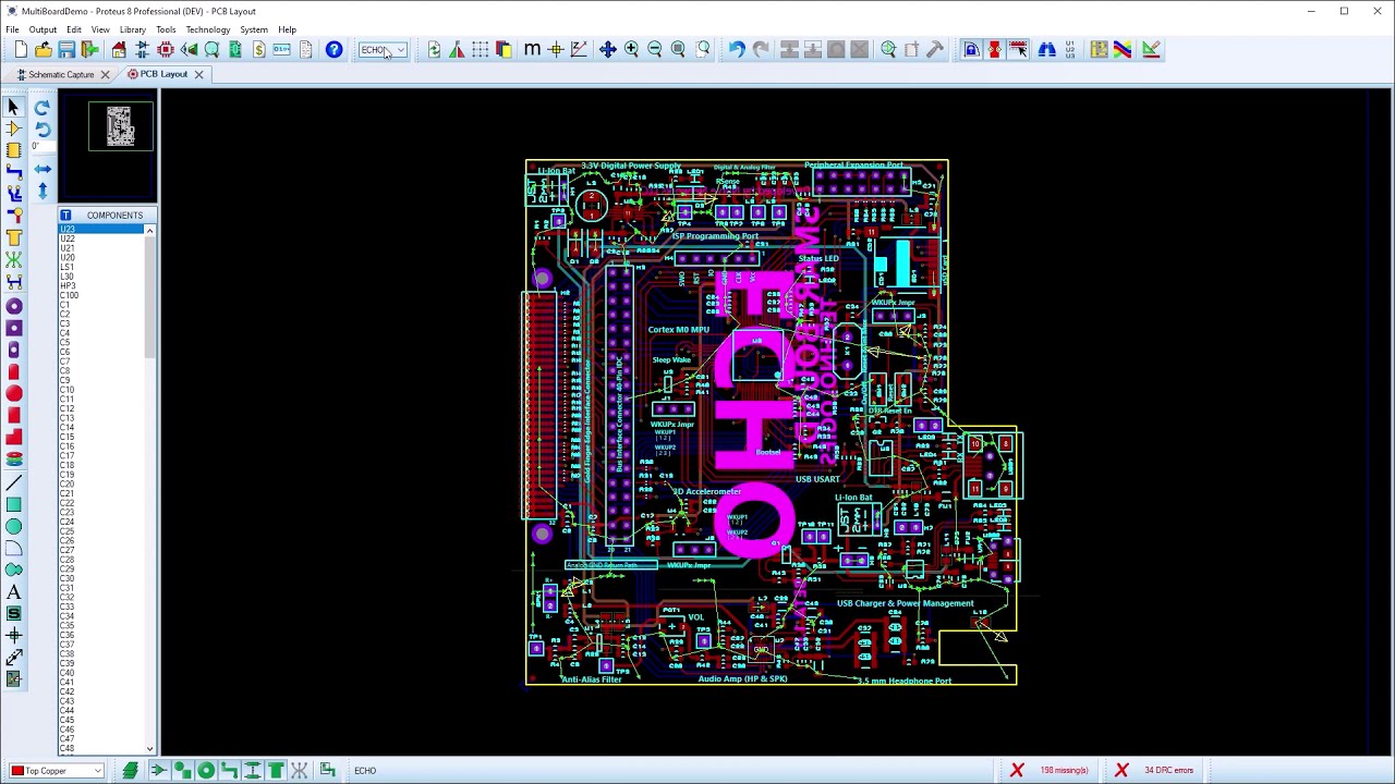 Proteus Multi Board Designs