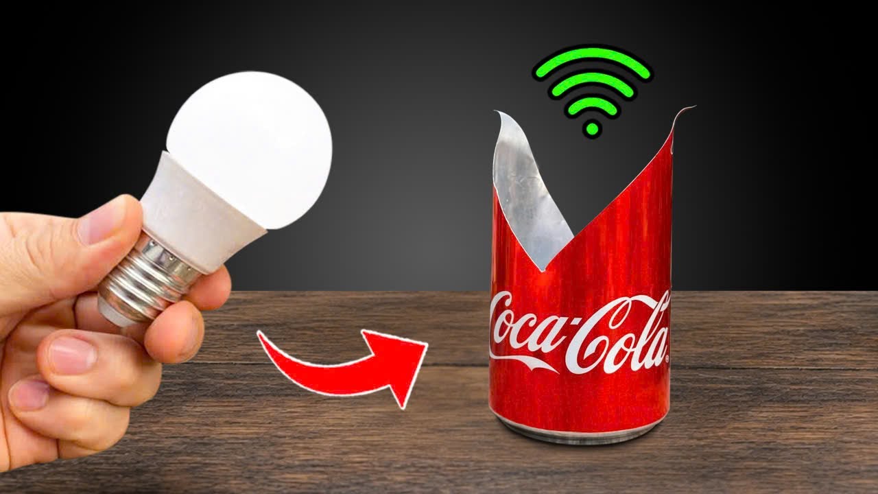 Интернет не нужен! Поставьте светодиодный свет внутрь банки Coca-Cola и наслаждайтесь