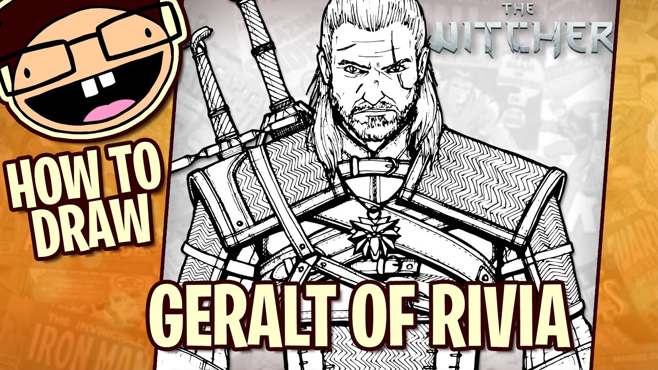 How to Draw GERALT OF RIVIA (The Witcher) | Narrated Step-by-Step Tutorial