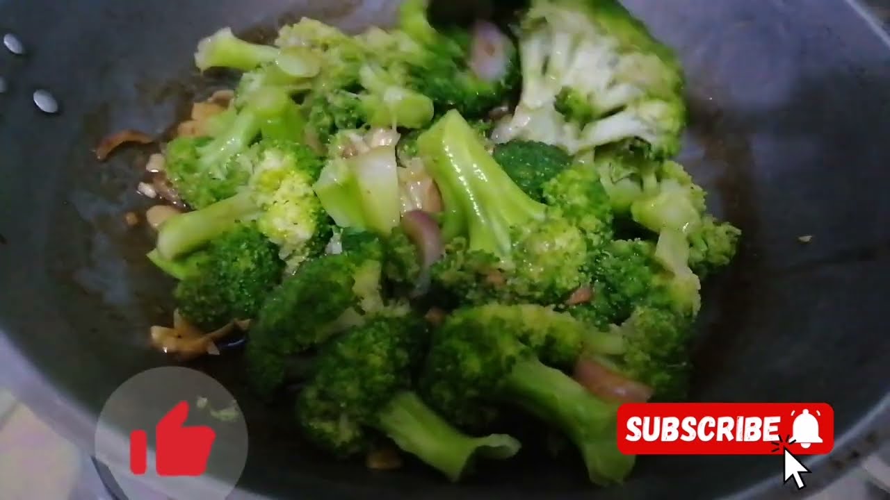 BROCCOLI WITH MUSHROOM IN OYSTER SAUCE A SIMPLE RECIPE