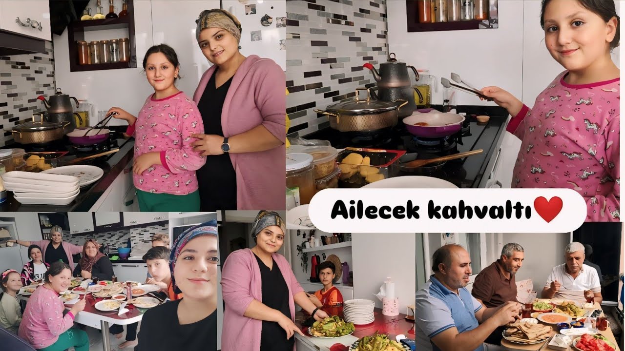 Misafirlerimiz var Ankaradan Ailecek kahvaltı