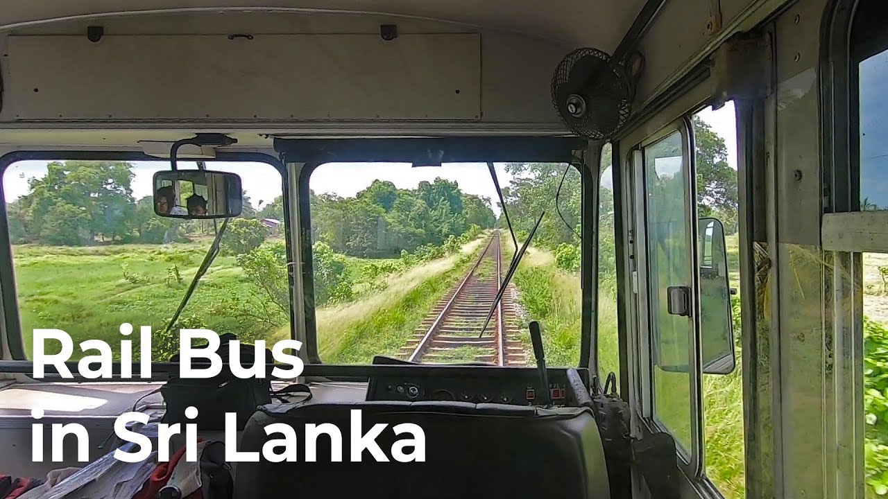 Experience a Rail Bus on Train Tracks in Sri Lanka Railways