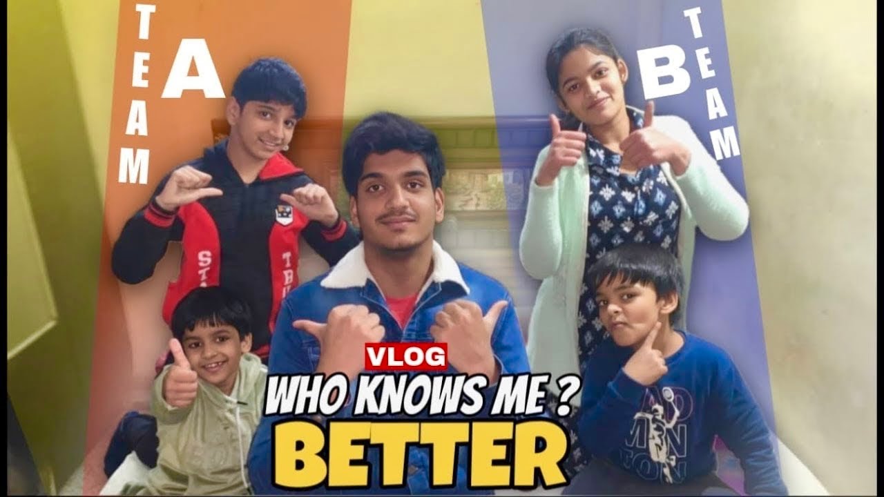 WHO KNOWS ME BETTER ? Siblings Challenge Vlog no.36