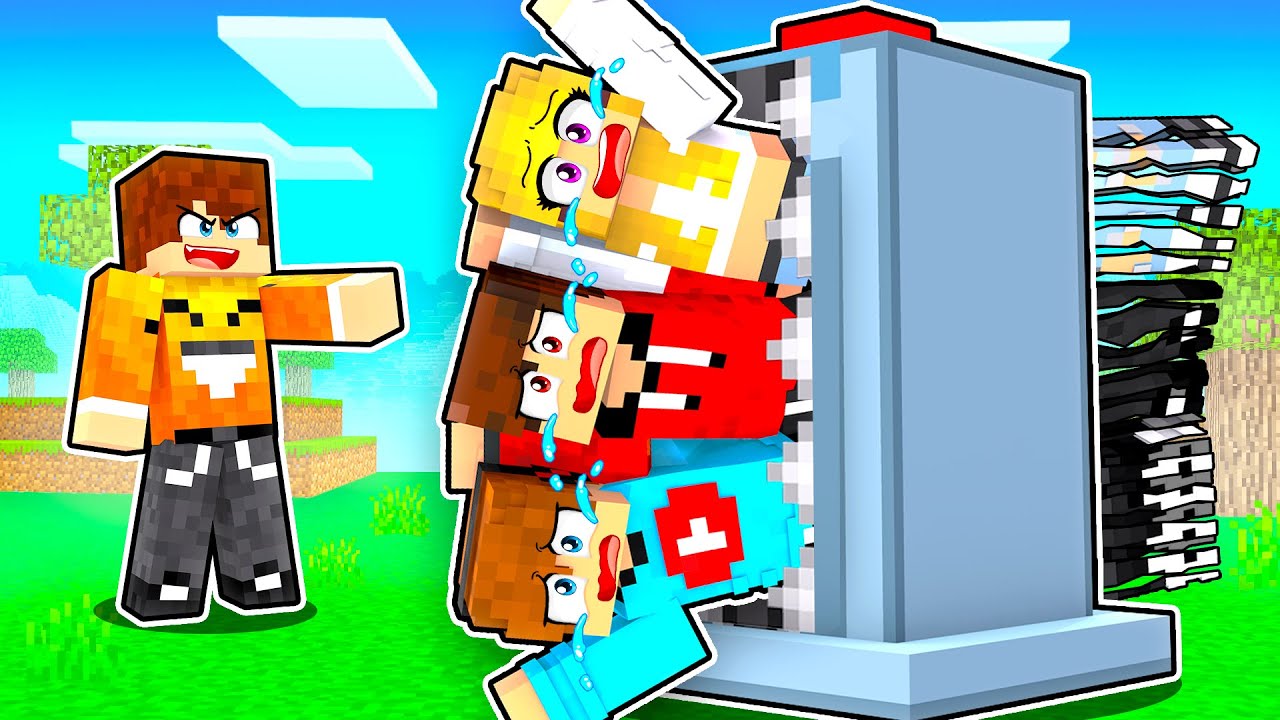 МОИХ ДРУЗЕЙ ЗАТЯНУЛИ В ШРЕДЕР в Minecraft!