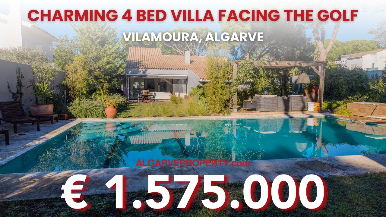4-bedroom house overlooking the golf course near Vilamoura Marina, Algarve