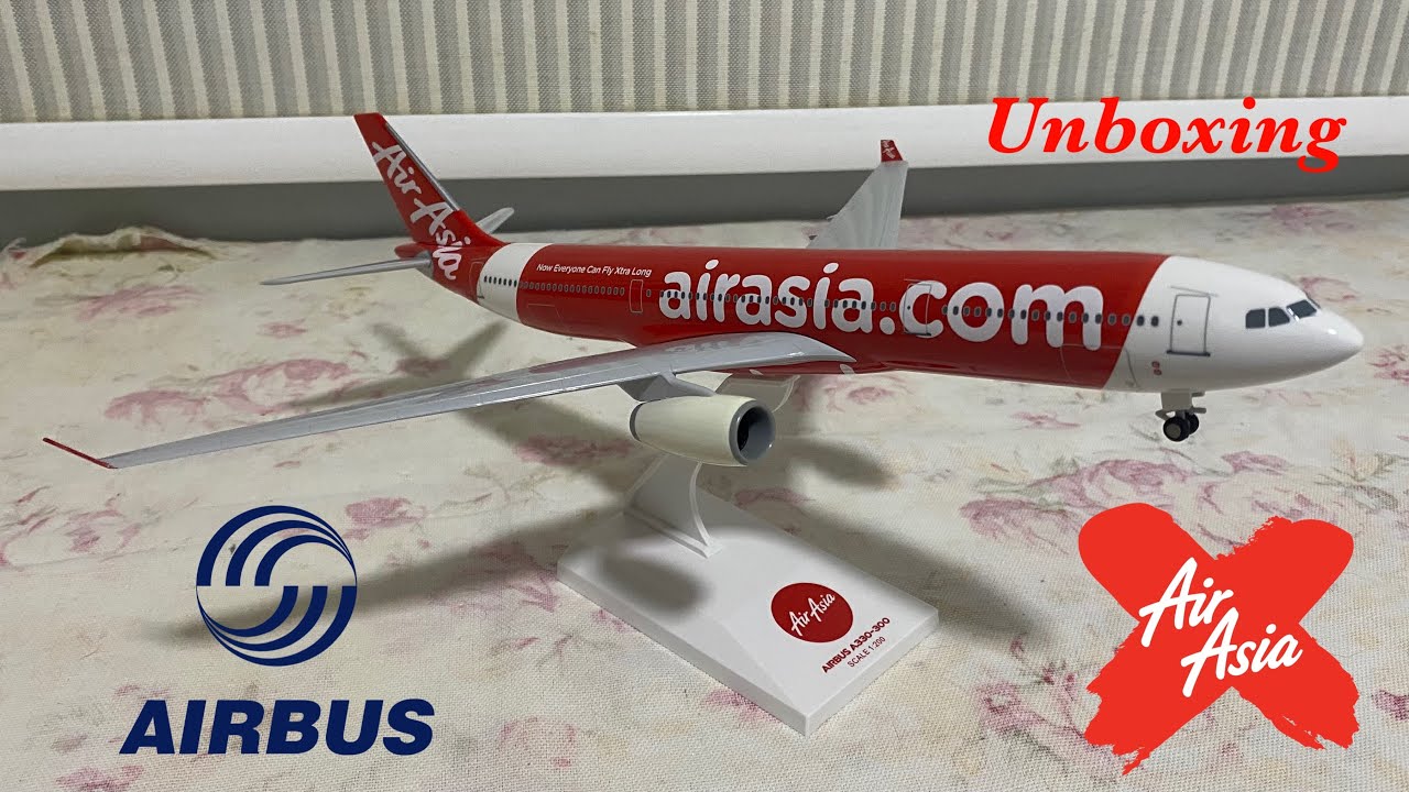 ✈️🅰️AirAsia X New Livery Airbus A330-300 Unboxing(ASMR)