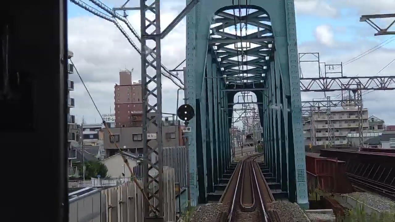 【南海本線連続立体交差事業】羽衣駅から堺駅までの前面展望　2025.10.15