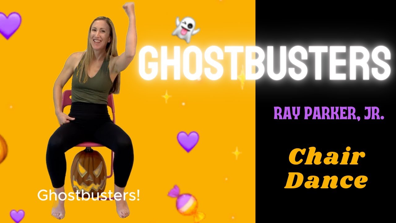 GHOSTBUSTERS Ray Parker Jr with lyrics 👻  HALLOWEEN 🎃 Seated dance SENIORS/STUDENTS 👻 Chair Dance