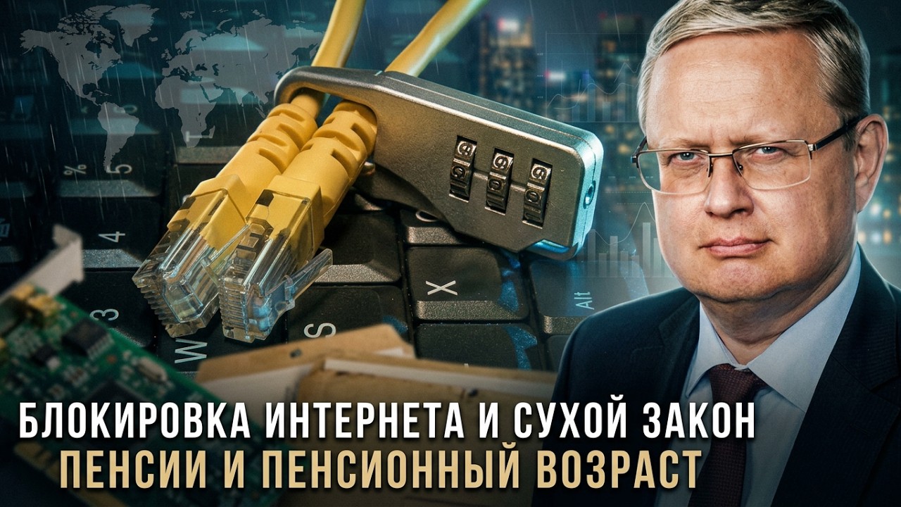 Михаил Делягин | Блокировка интернета и Сухой закон. Пенсии и пенсионный возраст